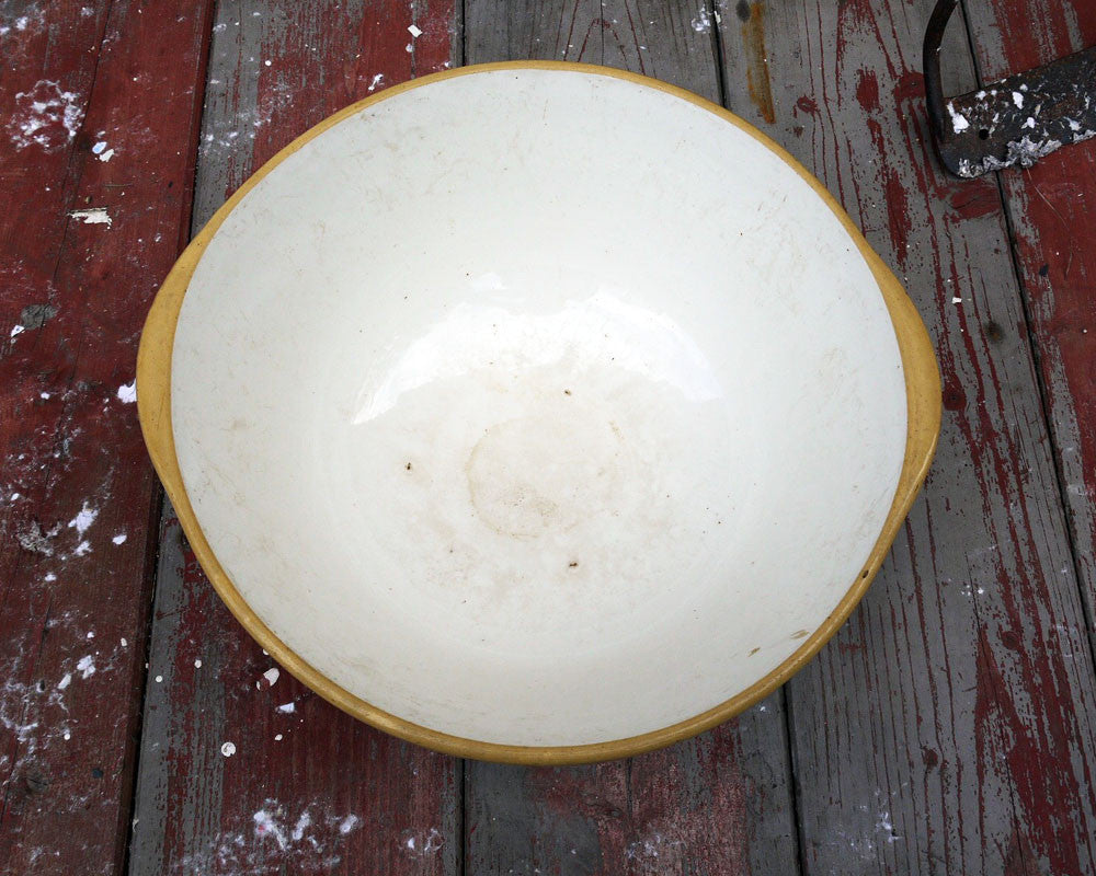 T G Green vintage ceramic brown mixing bowl
