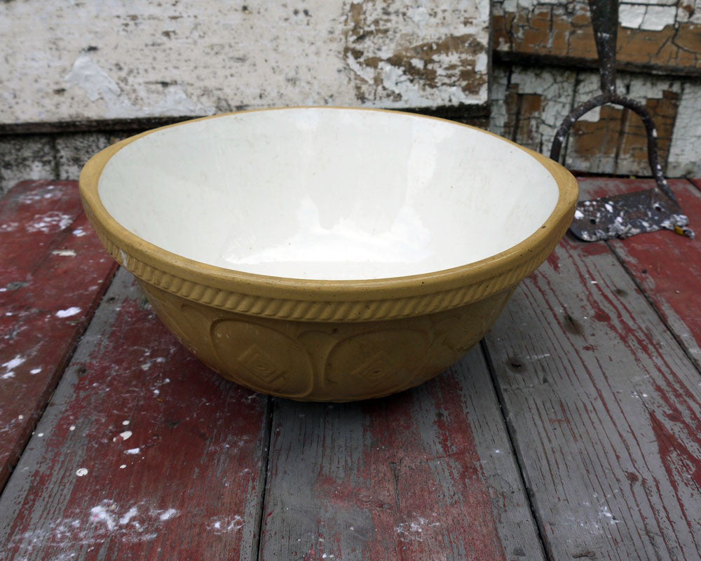 T G Green vintage ceramic brown mixing bowl