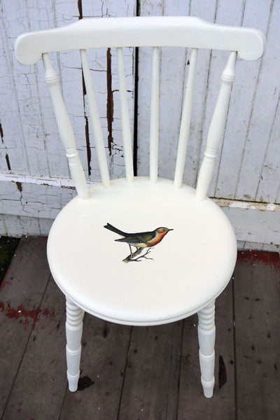 vintage chairs hand painted and upcycled by Emily Rose Vintage