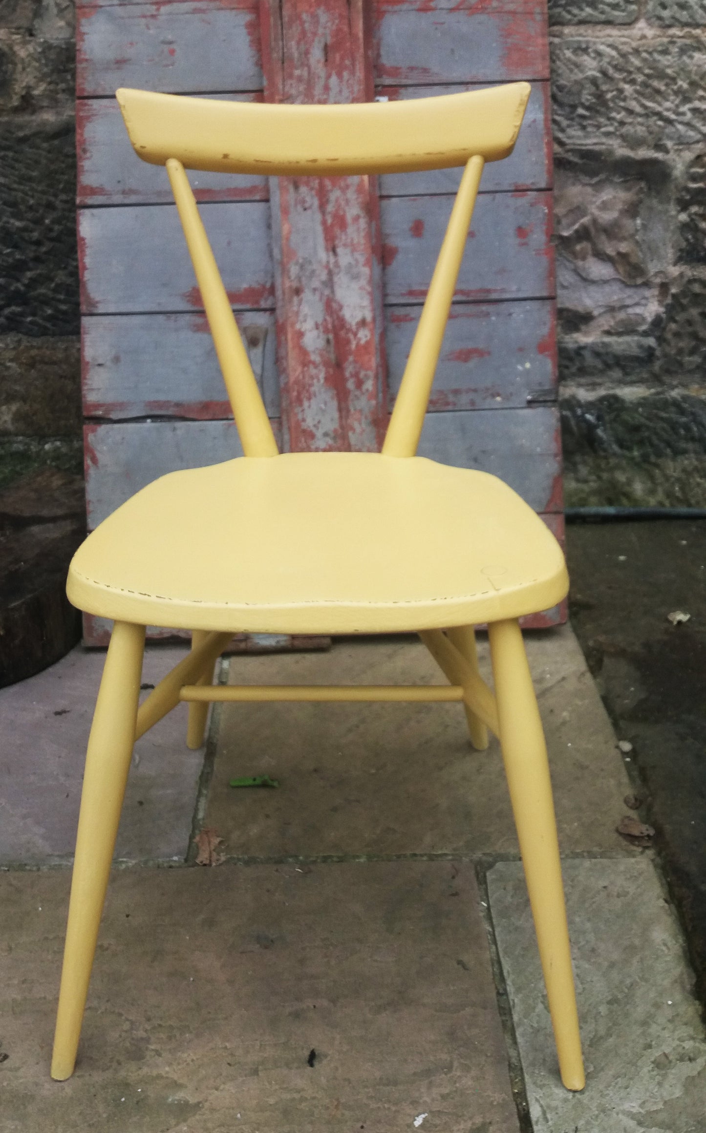 Vintage children's Ercol chairs painted in Miss Mustard Seed Milk Paint 4 available