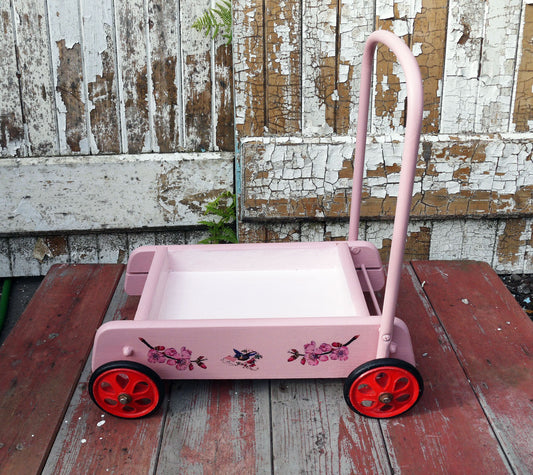 Custom Listing for Rhona childrens vintage toy cart hand painted and personalised