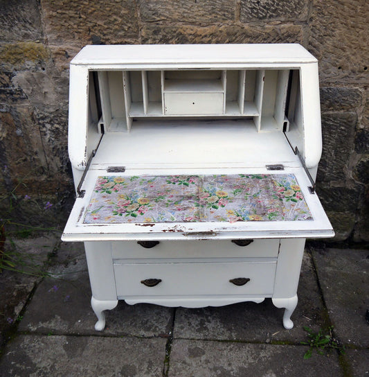 Custom Listing for Jacqueline hand painted dressing table and bureau in Miss Mustard Seed Linen