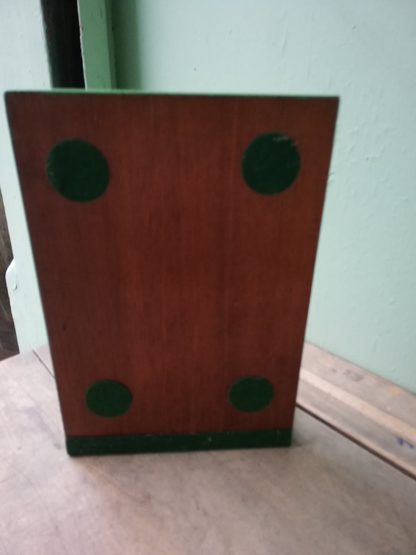 RESERVED Vintage pair of bookends painted in a vibrant green with parakeet deign