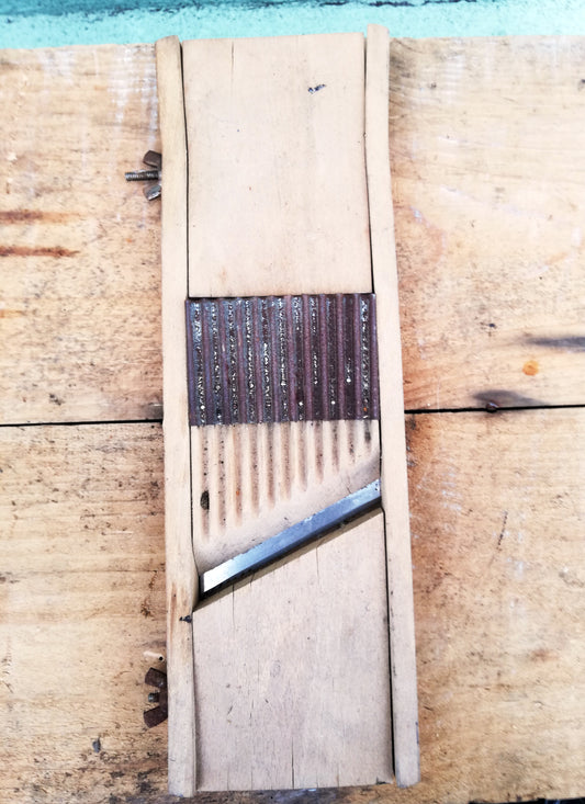 Vintage rustic veg slicer mandolin