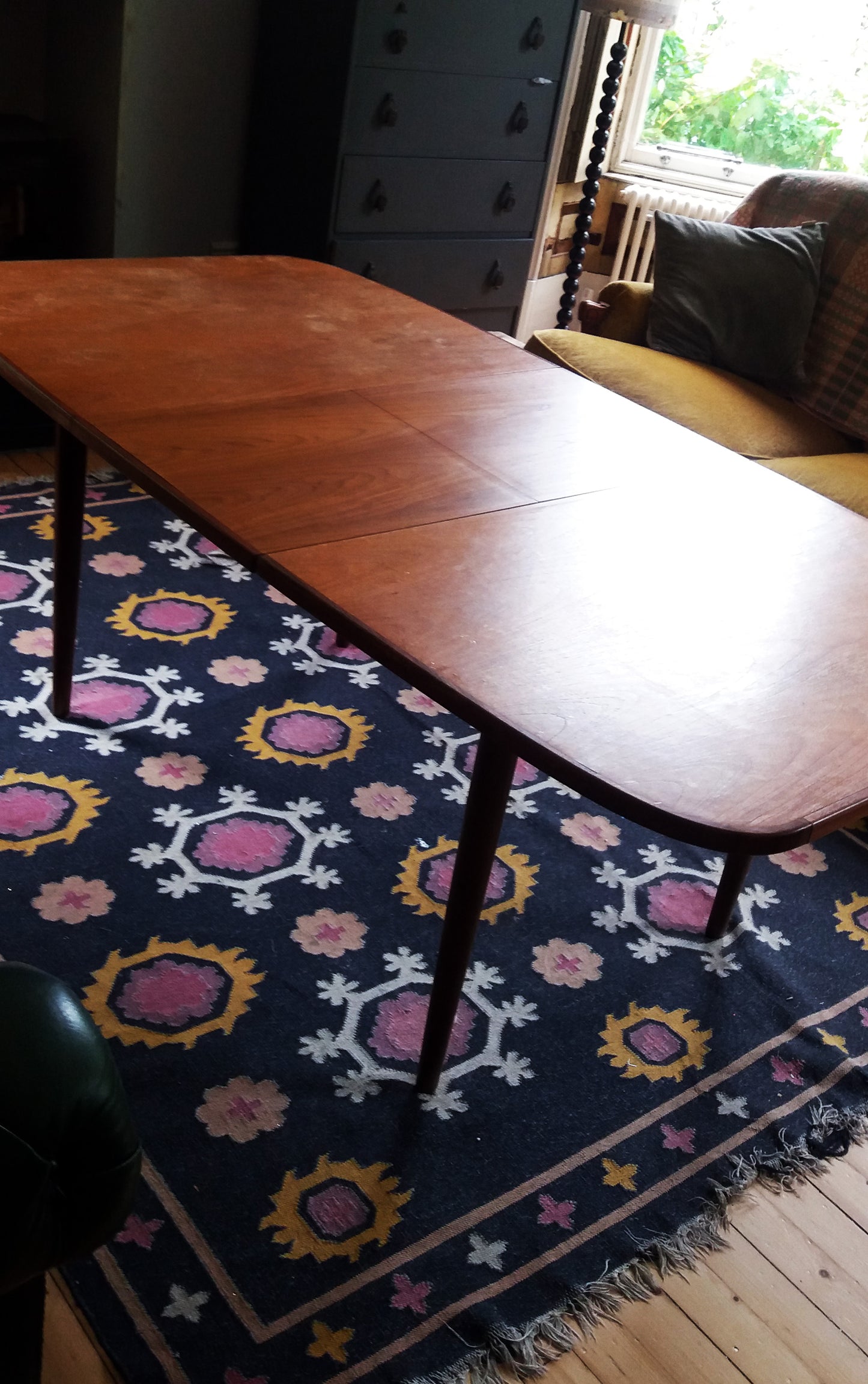 Vintage teak G-Plan extendable dining table