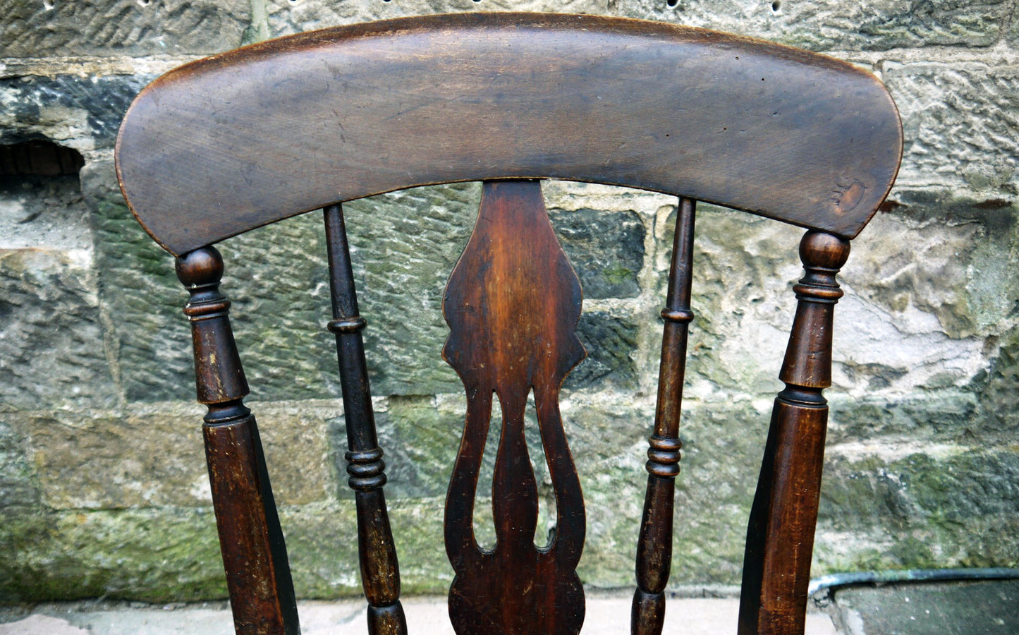 Beautiful antique beech Windsor dining chair