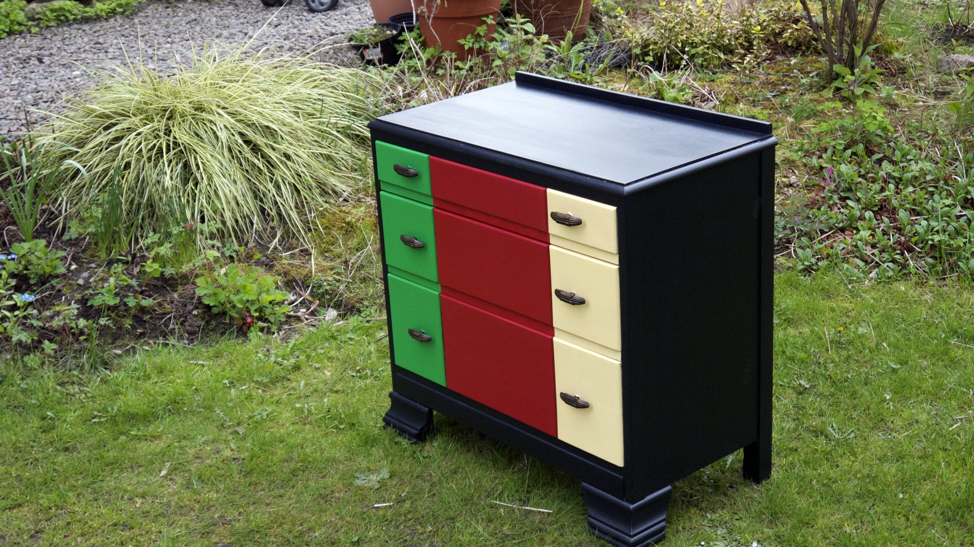 block colour chest of drawers Emily Rose Vintage