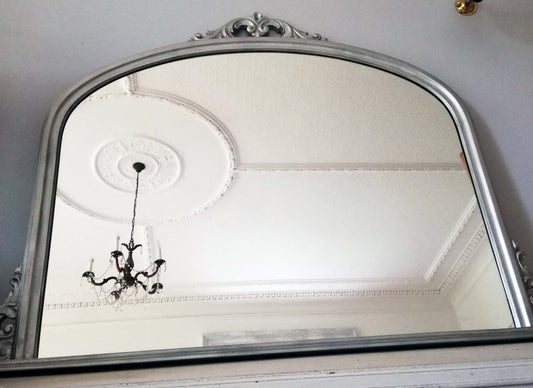 Custom listing for Jane  crackle glazed silver mirror