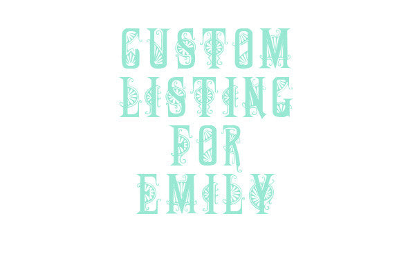 Custom listing for Emily hand painted vintage chest of drawers in Miss Mustard Seed Milk paint