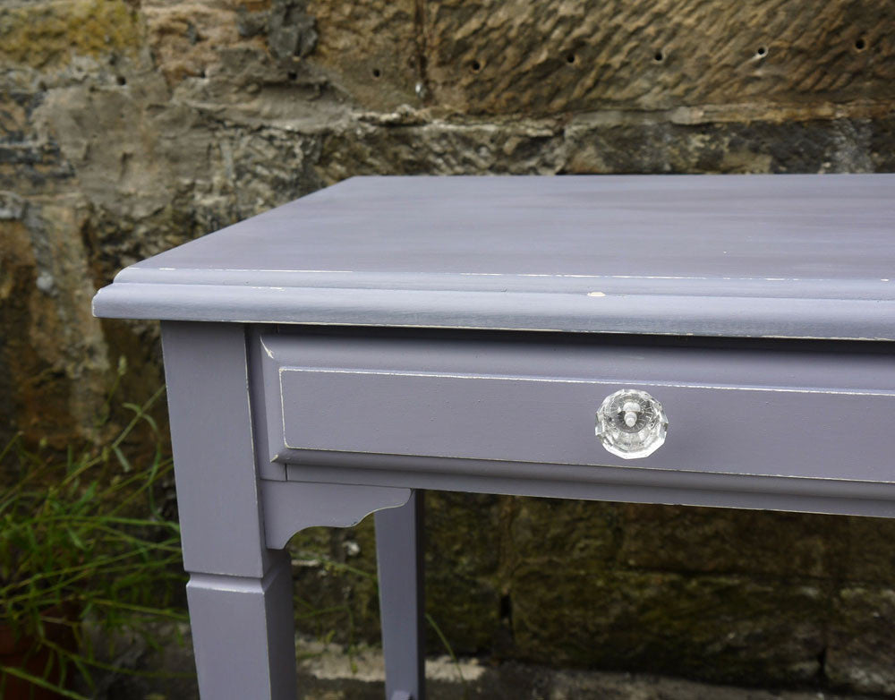 hand painted dressing table in miss mustard seed dried lavender 