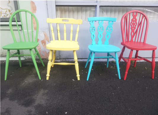 Custom Listing for Helen Smith 4 mismatched dining chairs