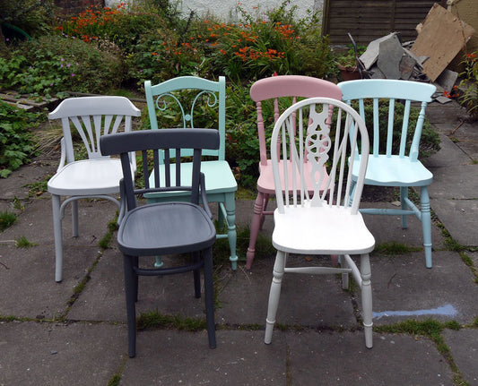 Custom listing for Emma mismatched vintage dining chairs