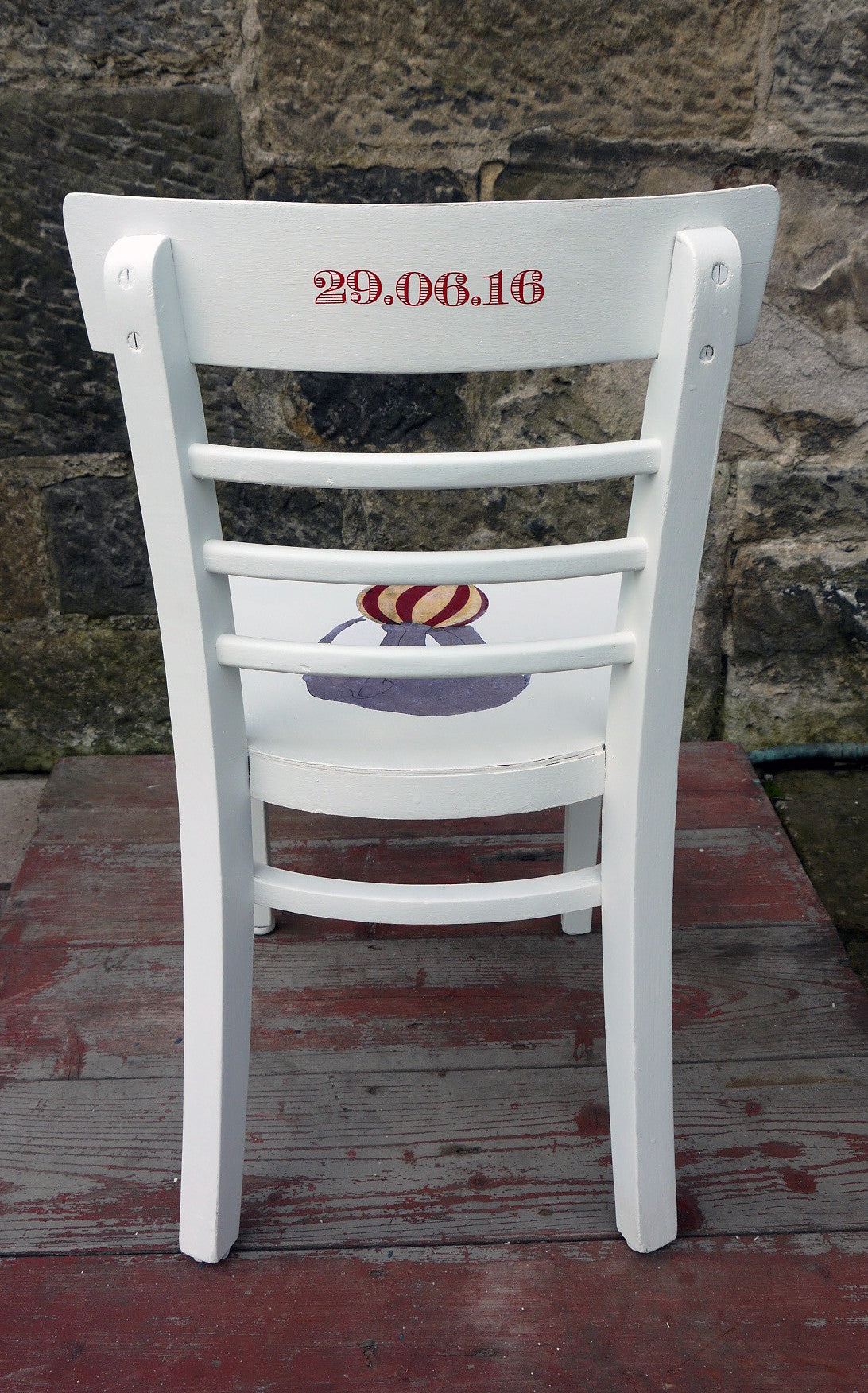 Custom Listing for Laura two personalised children's name school chairs with circus theme