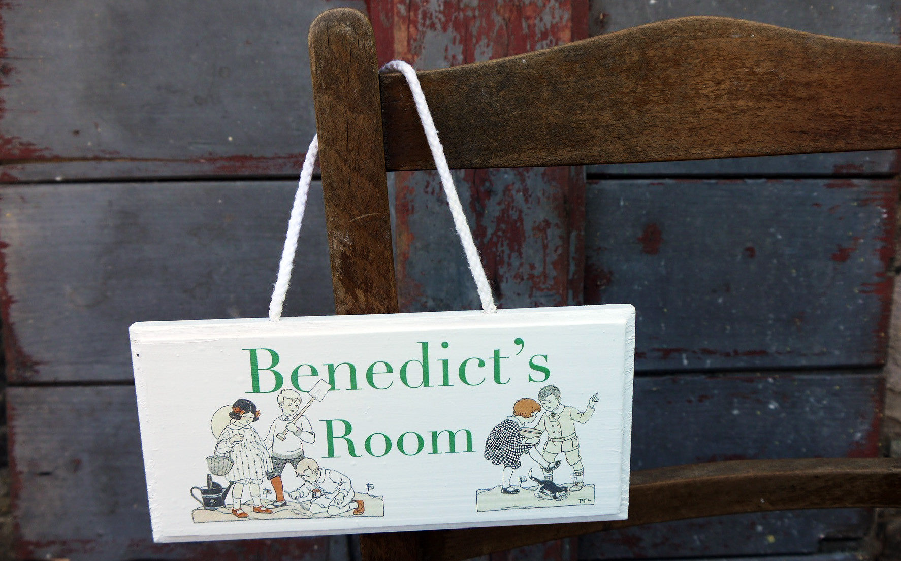 personalised children's room sign