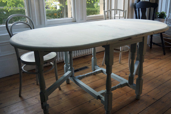 Shabby chic drop on sale leaf table