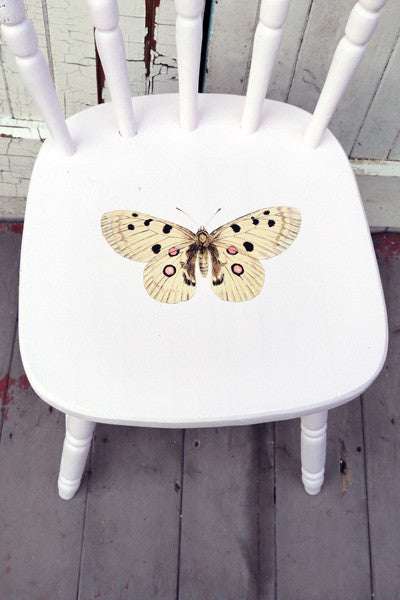 Custom Listing for Emma personalised hand painted vintage childs chair with butterfly design