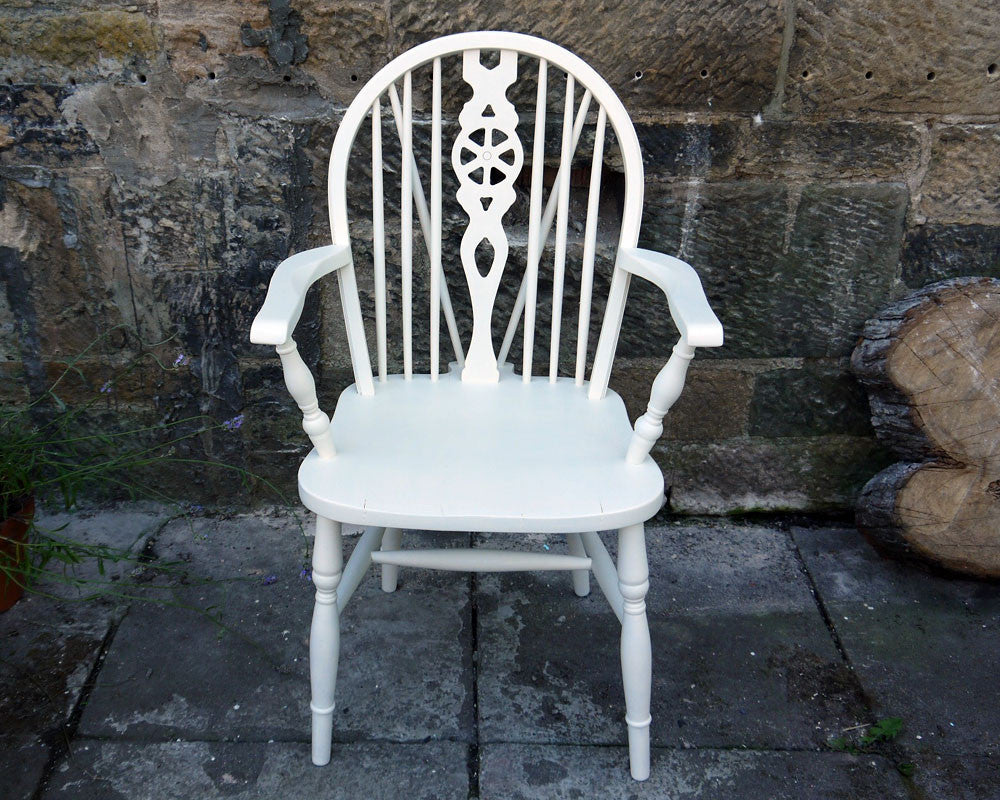 Custom Listing for Shirley hand painted kitchen chair in Fusion Mineral Paint Limestone