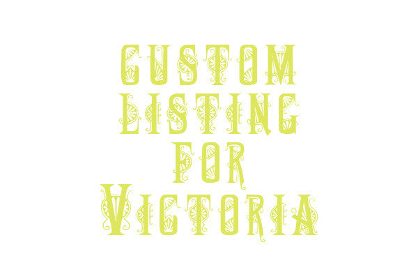 Custom Listing for Victoria hand painted vintage sideboard