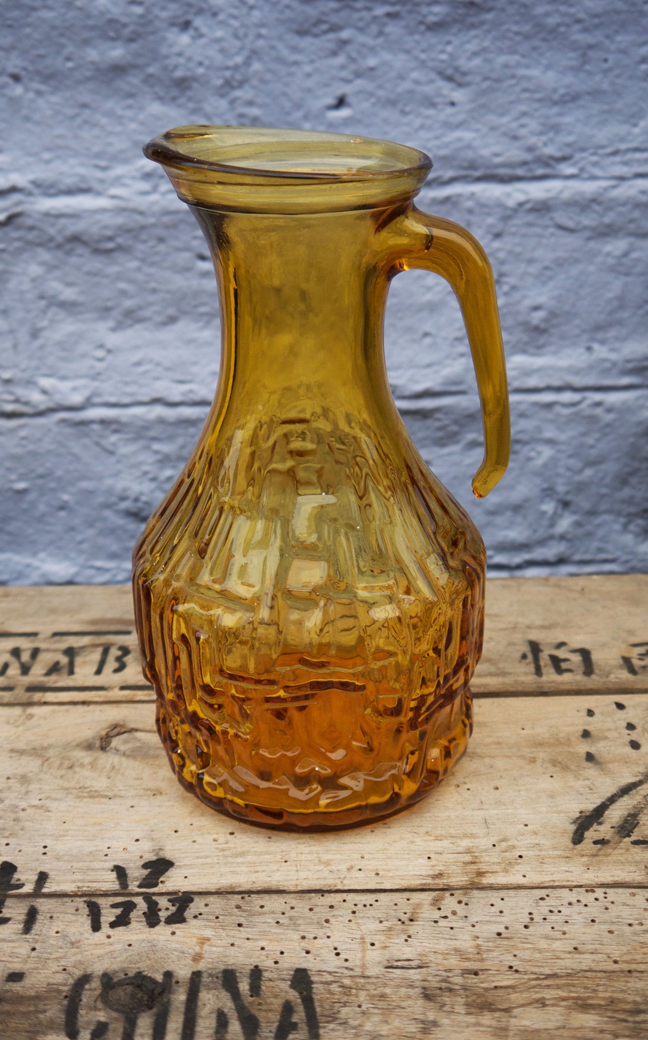 Beautiful 1960's vintage amber glass made in Italy 