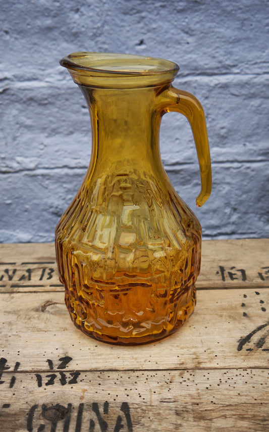 Beautiful 1960's vintage amber glass made in Italy 