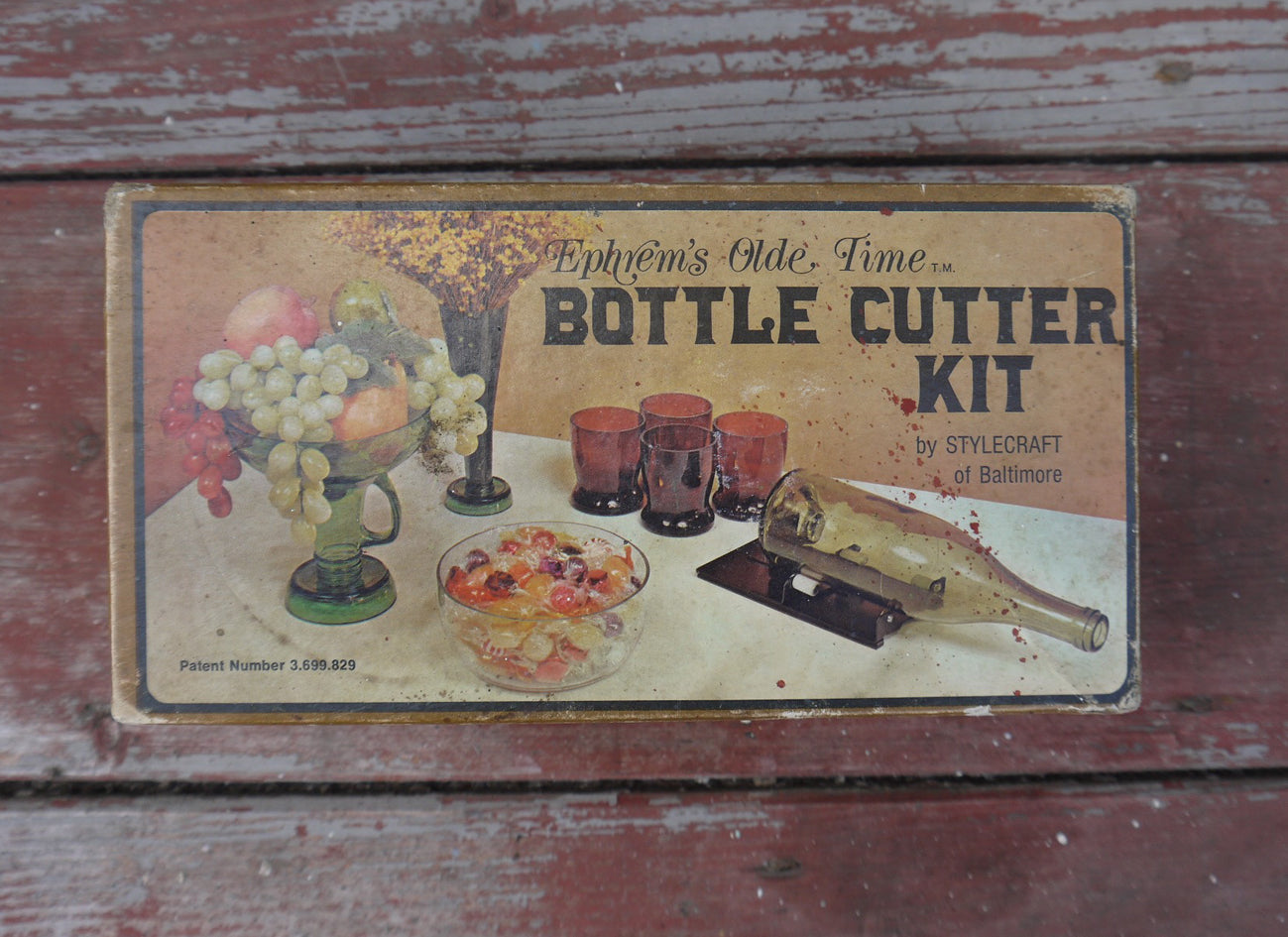 Vintage Ephrem's olde time bottle cutting kit