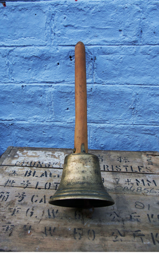 Vintage brass school bell