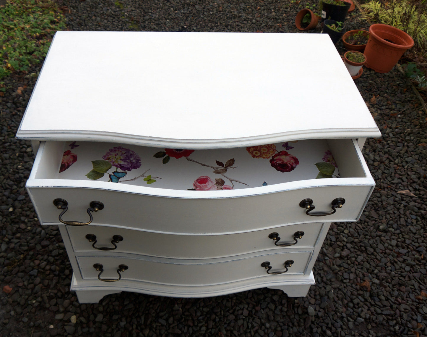 vintage chest of drawers in annabell duke chalk paint with lined drawers by emily rose vintage