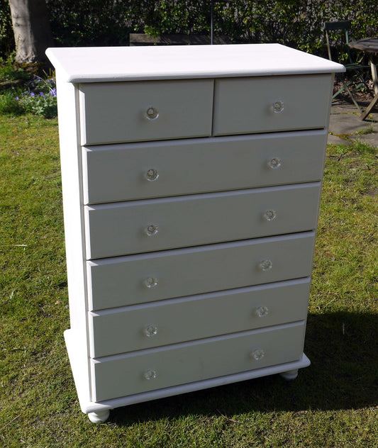 vintage chest of drawers in farrow and ball ammonite 