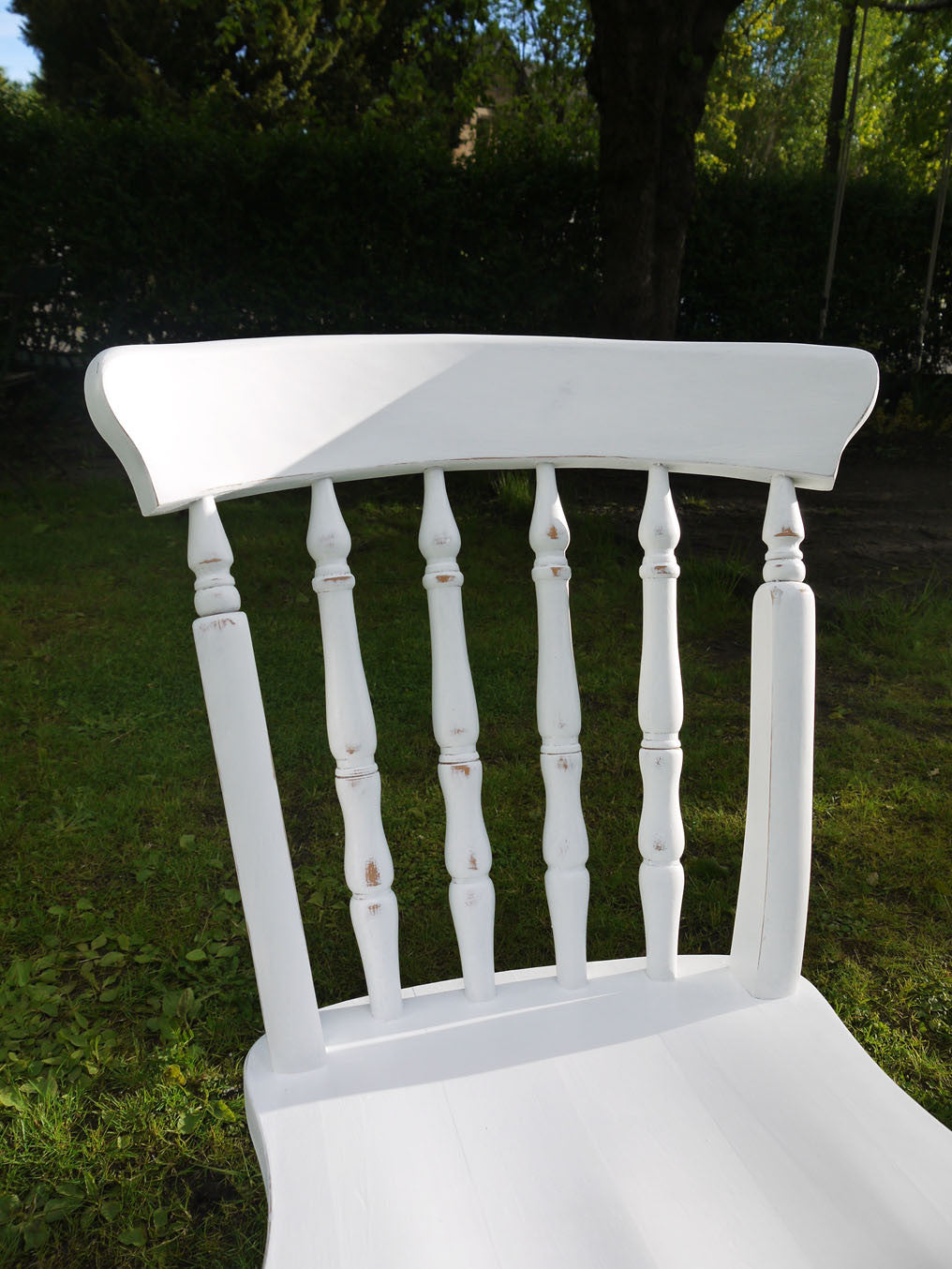 Custom Listing for Marcia 2 x shabby chic dining chairs in Fusion mineral paint White