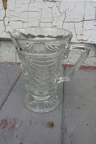vintage 1950's glass jug pitcher from  Emily Rose Vintage