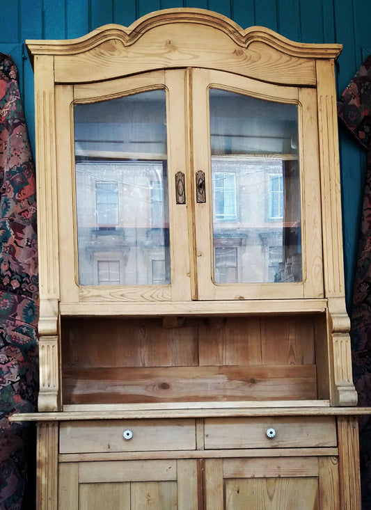 vintage pine kitchen dresser 