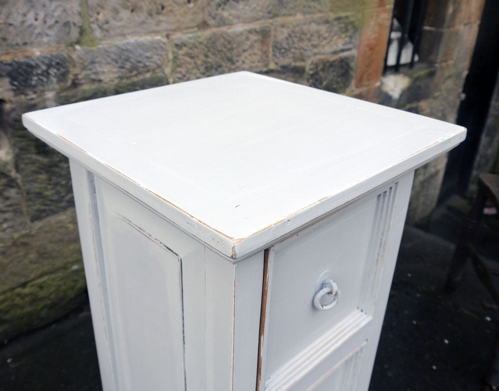 Custom Listing for Patricia Small hand painted tallboy chest of drawers in Fusion Mineral Paint Lamp White