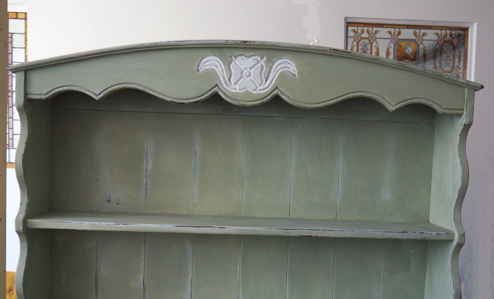 Vintage welsh dresser in Miss Mustard Seed Milk Paint Layla's Mint Emily Rose Vintage Vintage welsh dresser in Miss Mustard Seed Milk Paint Layla's Mint Emily Rose Vintage